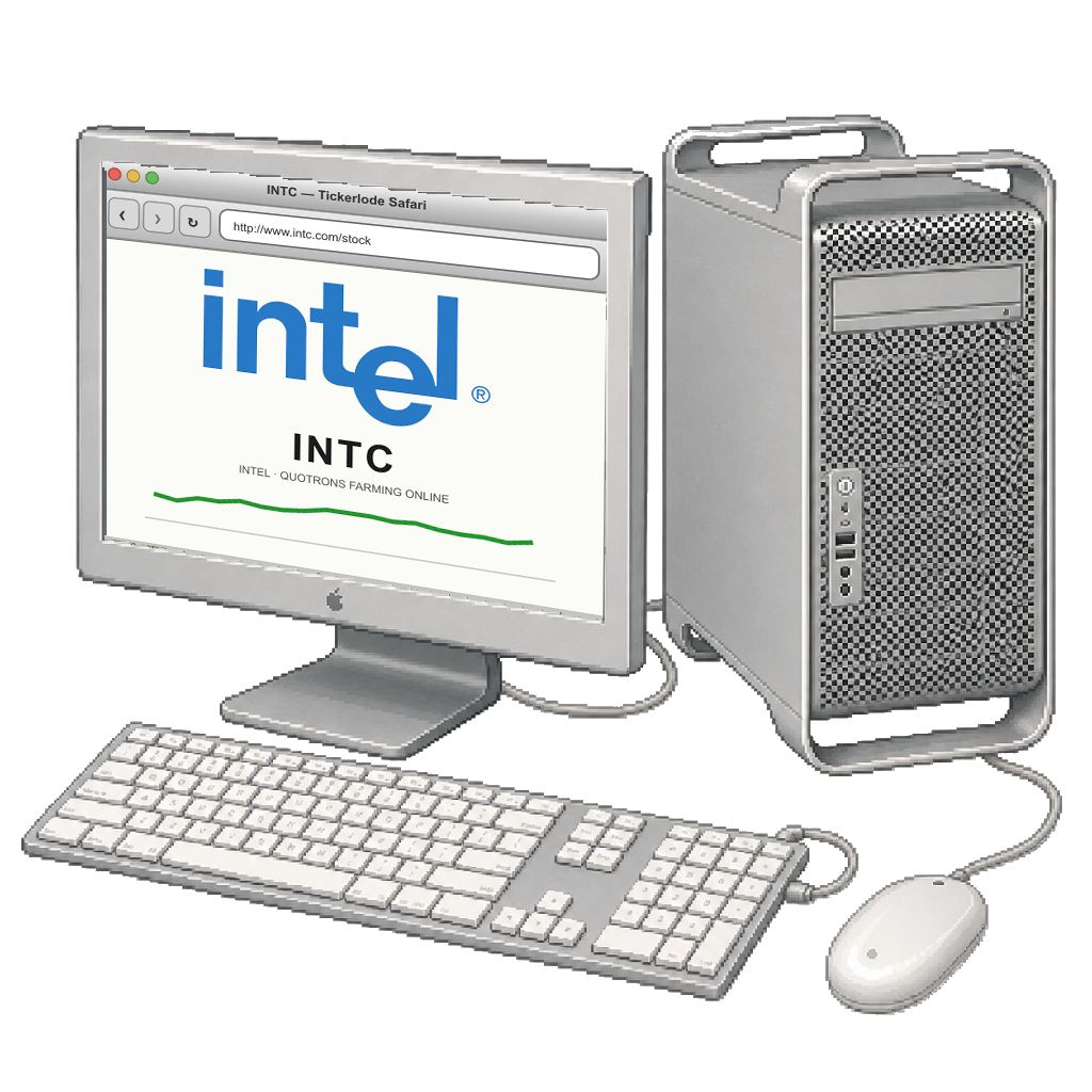 Power Mac G5 Set in ORIGINAL ALUMINUM with INTC screen art